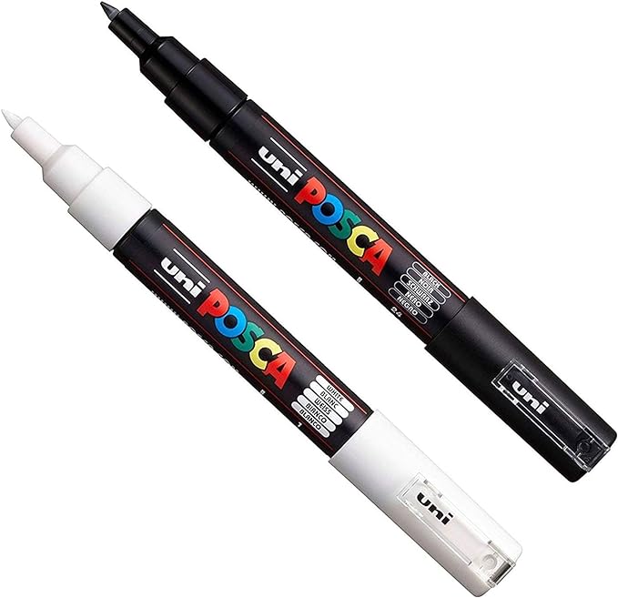 UNI Posca, weiss, PC-1 M, 0.7 mm
