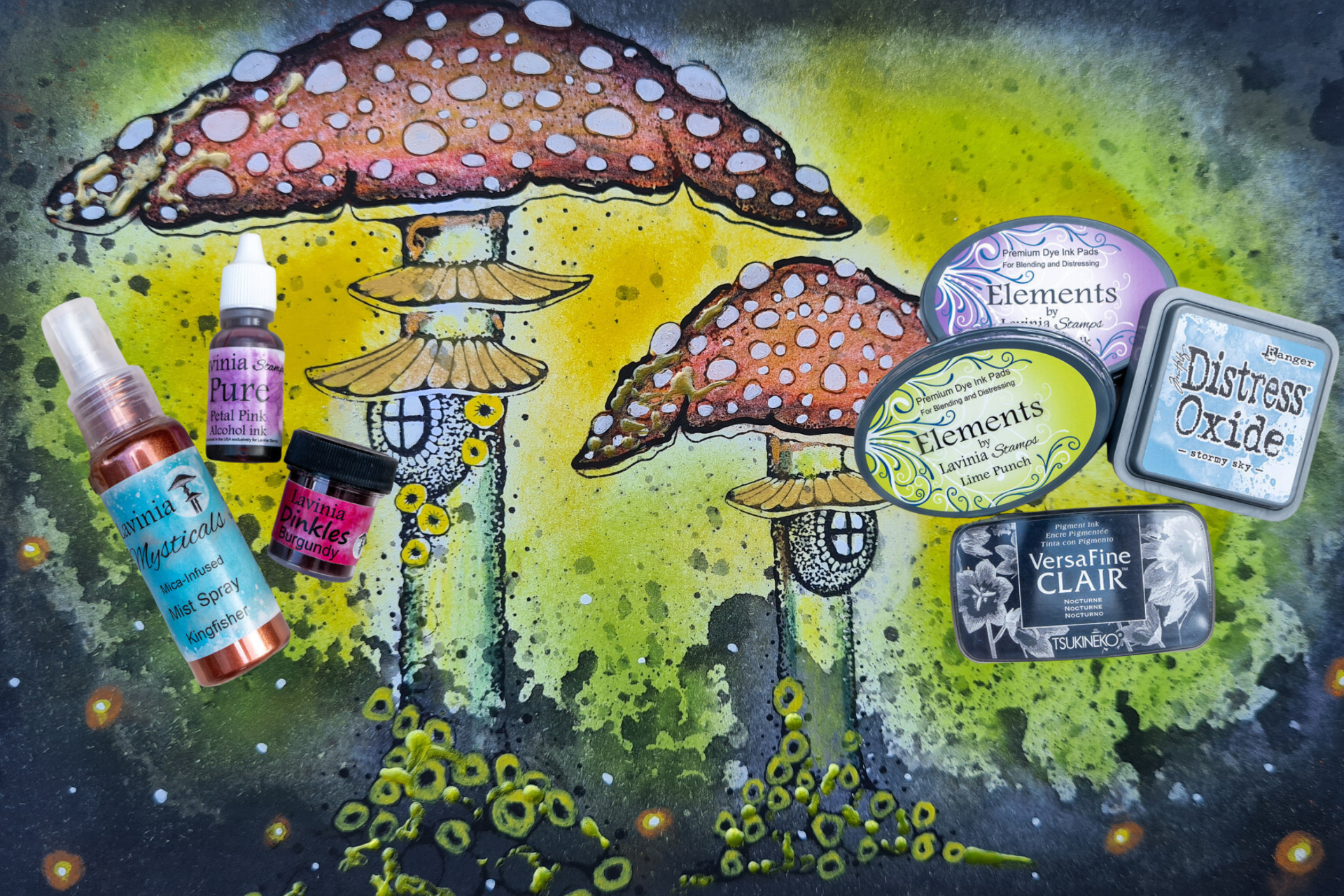 Stempelkissen, Sprays & Pigmente