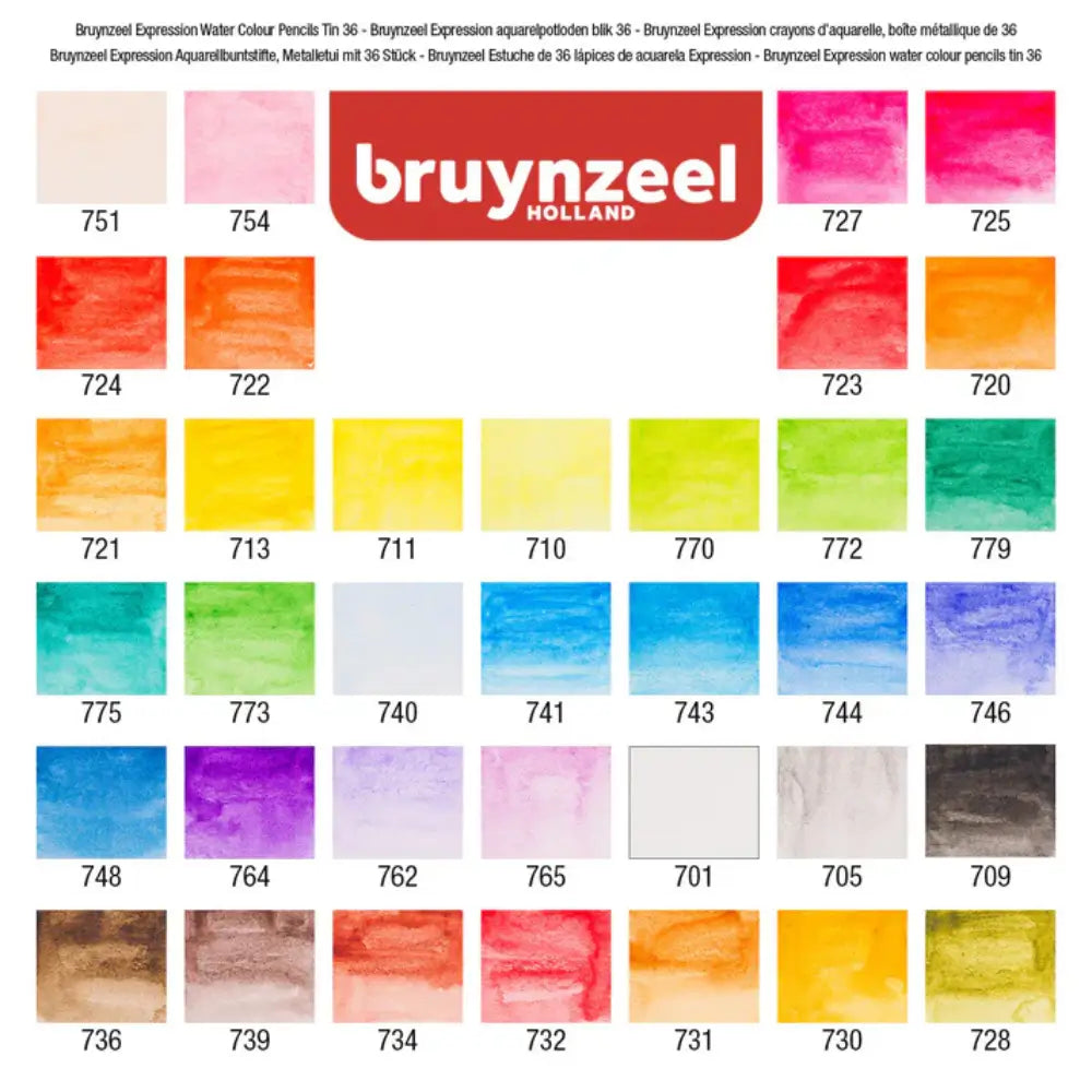Expression Aquarellbuntstifte, Metalletui mit 36 Stück