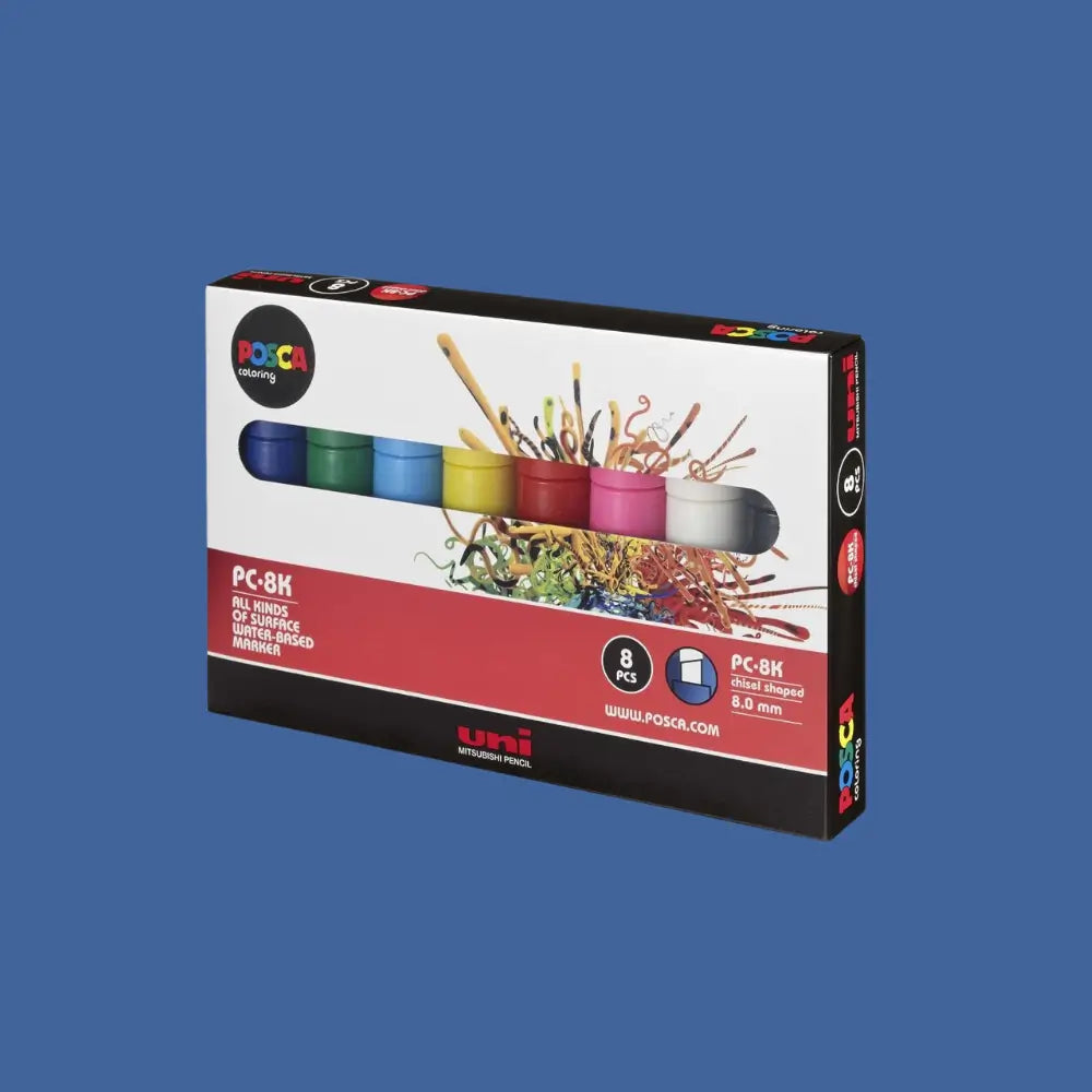 UNI Posca Marker PC-8K Etui 8 Stk. assortiert