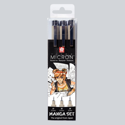 Papier-Set Manga A5 mit 3 Stiften
