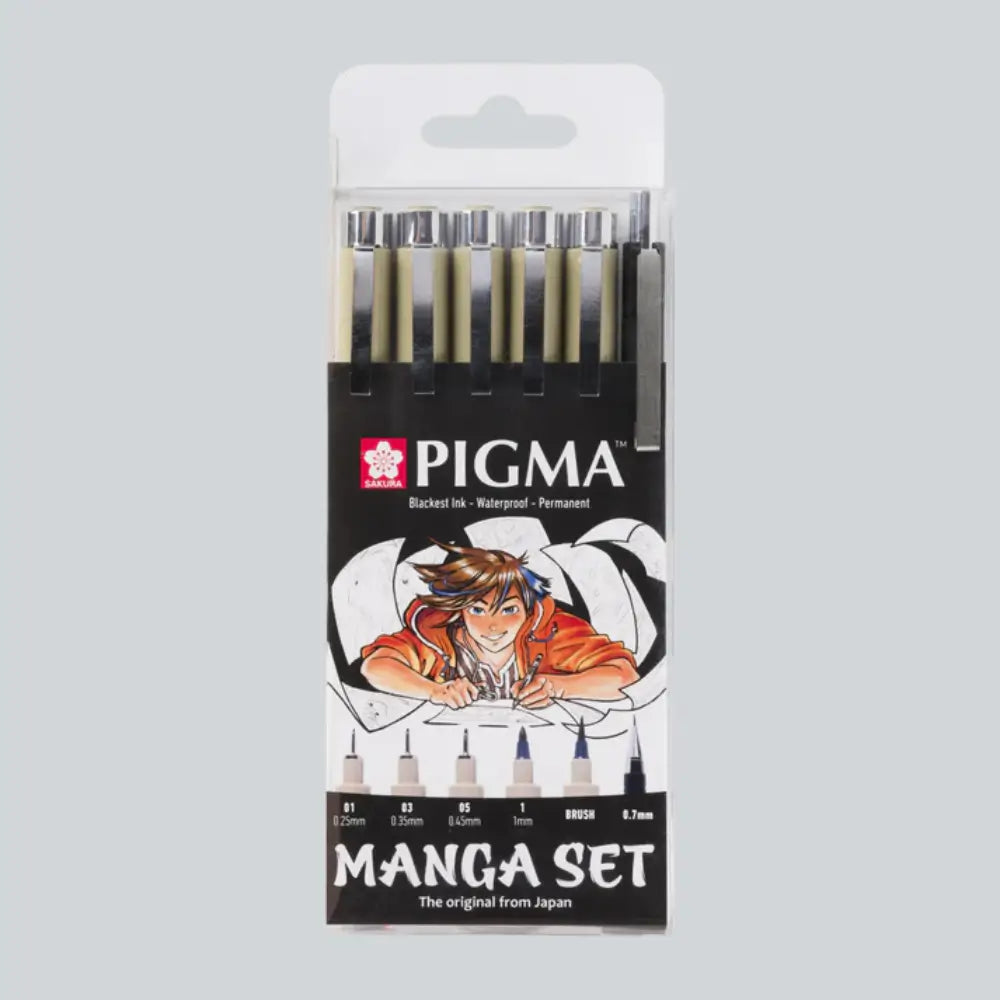 Papier-Set Manga A4 mit 6 Stiften