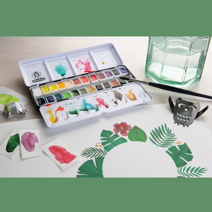 Akademie® Aquarell, Metallkasten mit 1/2 Näpfchen