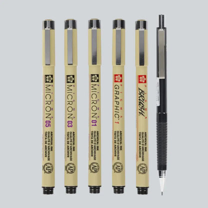 Papier-Set Manga A4 mit 6 Stiften