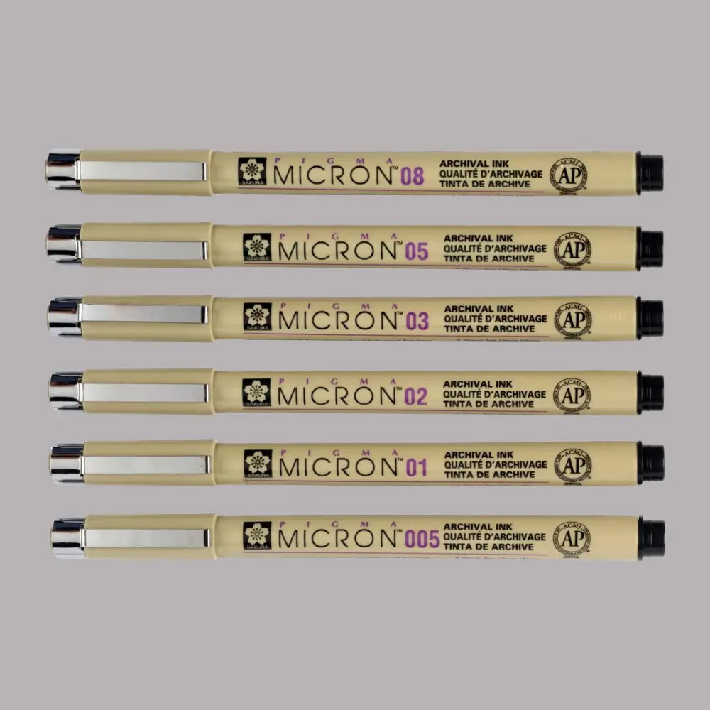 PIGMA® Micron™ Set 4+2 schwarz