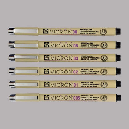 PIGMA® Micron™ Set 4+2 schwarz