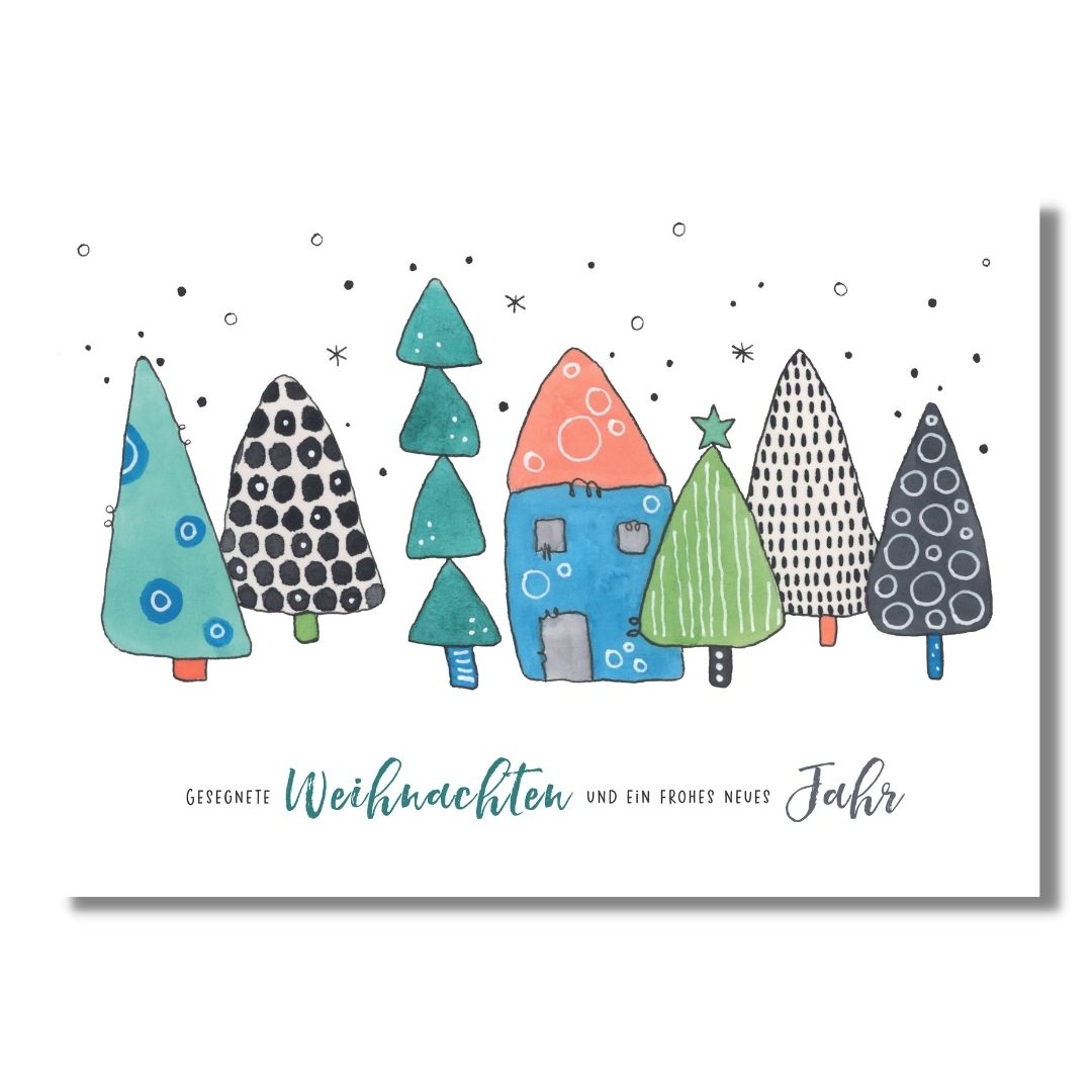 Happy Christmas Postkarten