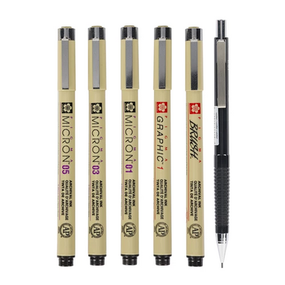 PIGMA® Manga-Set, 6-teilig
